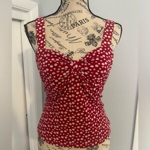 Red Polka Dot Top